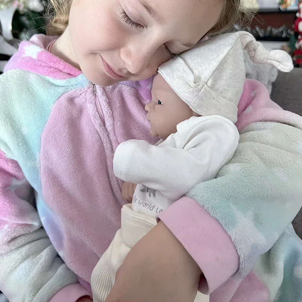 IVITA Full Body Silicone Bebe Reborn Doll, Soft Lifelike Baby, DIY Blank Toys Realistic Girl Baby Dolls for Children