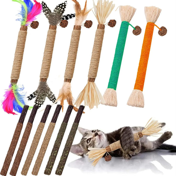 12 packs of Silver Vine Chewing Stick Cat Toys, 12 packs of Cat Therapy Catnip Toys