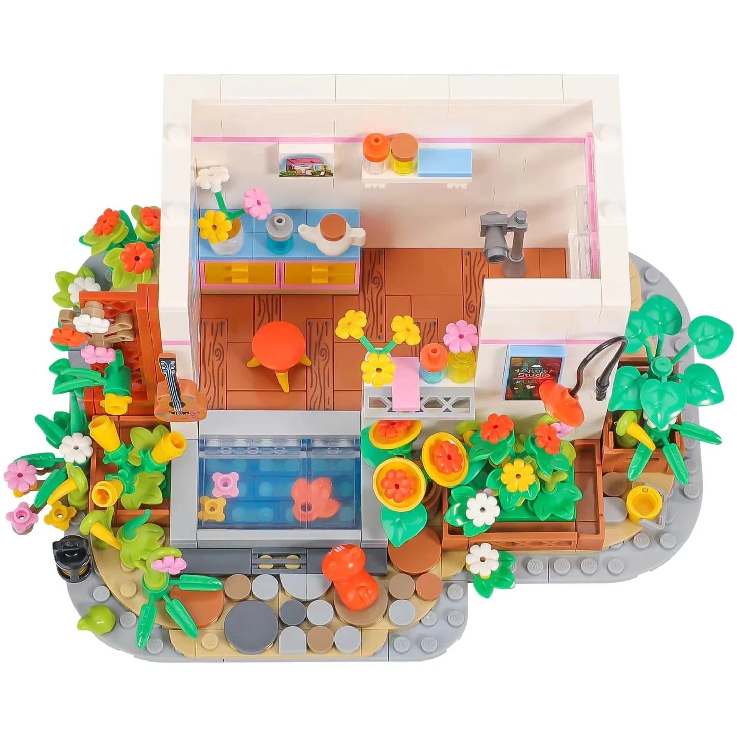 Annie's Studio Model Building Blocks Set - Mini Simulated House Blocks, STEM Educational Toy for Children